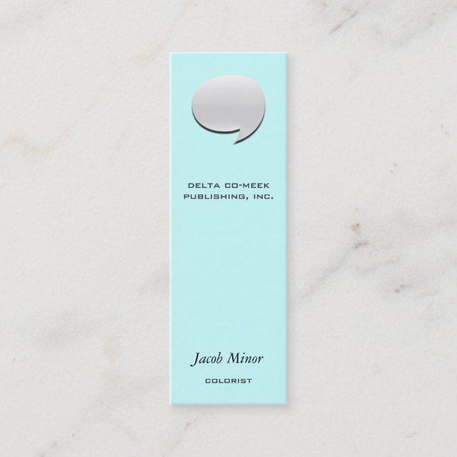 Carte de mémoire à bulles de la parole [3d] (Devant)