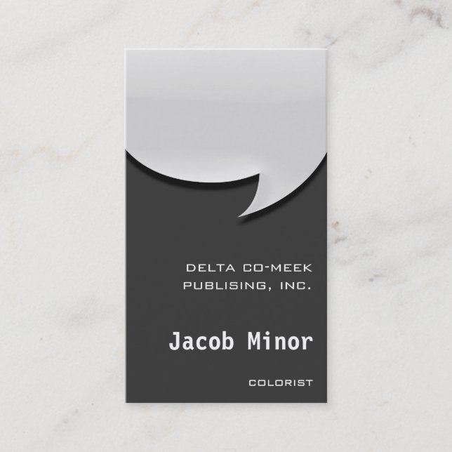 Carte de mémoire à bulles de la parole [3d] (Devant)