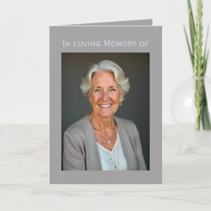 Carte de mémoire + votre texte & photo