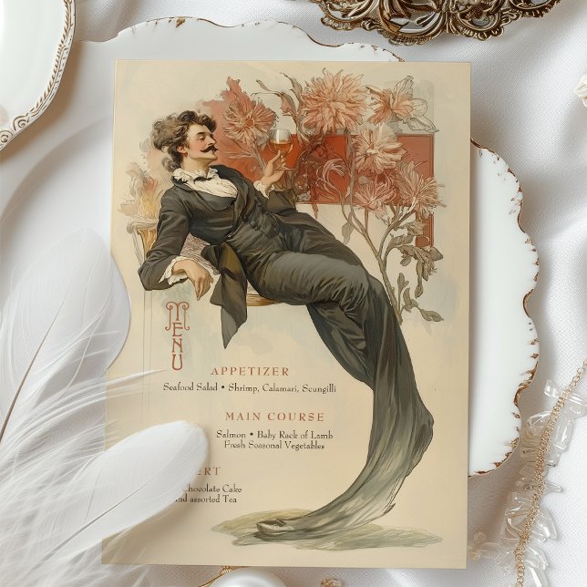 Carte de menu Art Nouveau (Créateur téléchargé)