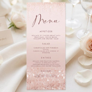 Carte de Menu Fête d'Anniversaire 21 ans Paillette