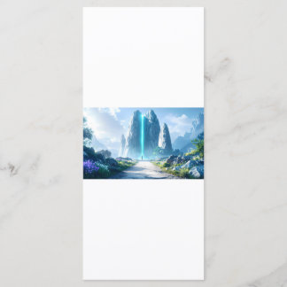 Carte de menu plat 4 x 9 pouces Tree of Life Zen