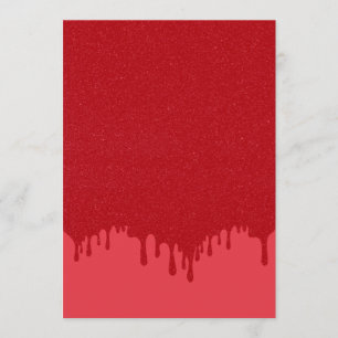 Carte de menu plat à texture goutte rouge tomate –