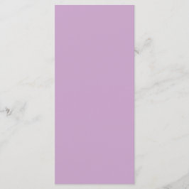 Carte de menu plat Lilac