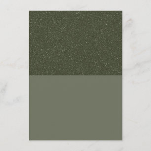 Carte de Menu Plat Vert Moussu Bruitée – Personnal