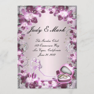 Carte de menu tendance à la mode violet à la coule