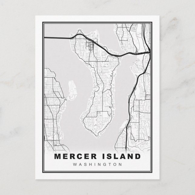 Carte de Mercer Island (Devant)