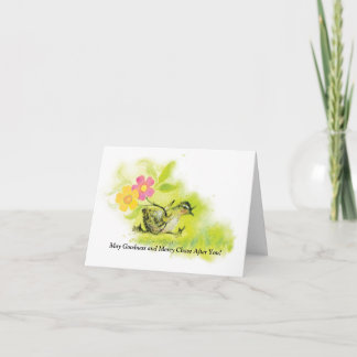 Carte de Merci/de voeux, 4 po x 5,6 po