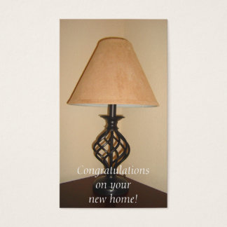 Carte de message de réchauffage de la maison