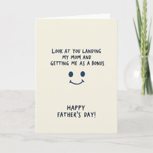 Carte de Message Drôle pour Papa Bonus