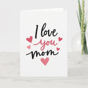 Carte de Message 'Je t'aime Maman'