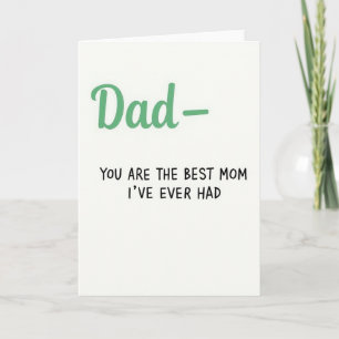 Carte de message pour le meilleur papa maman