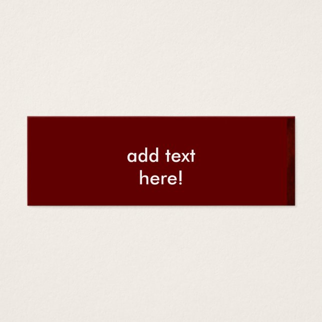 Carte de message Rouge Profond (Devant)