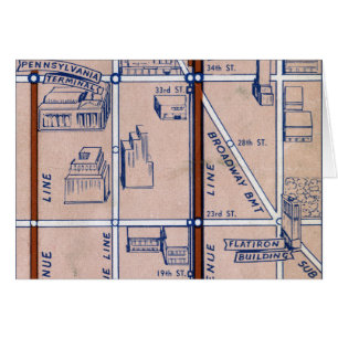 CARTE DE MÉTRO NEW YORK, 1940 2