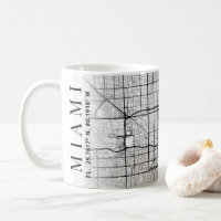 Carte de Miami, Floride | Café Mug