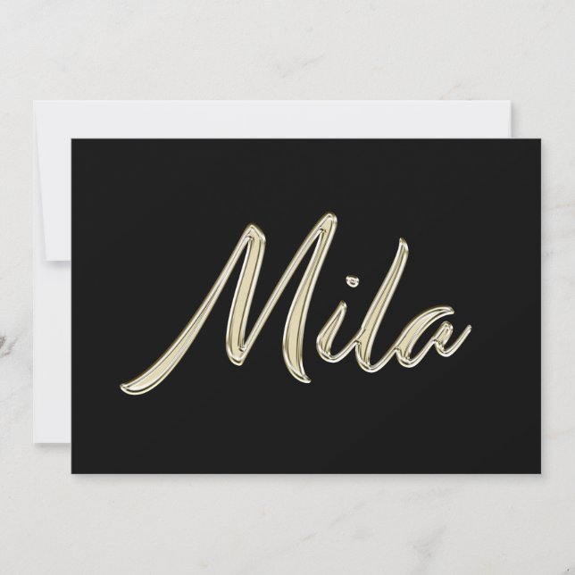 Carte de Mila white gold (Devant)