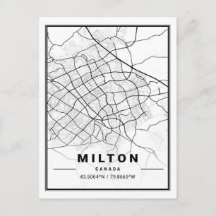 Carte de Milton Ontario Canada Travel City