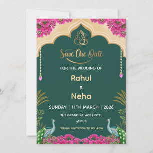Carte de mise en garde indienne, Annonce de mariag