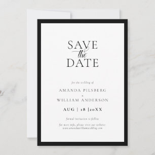 Carte de mise en garde "Simple Frame Modern"