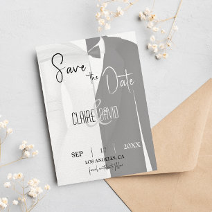 Carte de mise en garde "Tuxedo" en noir et blanc p
