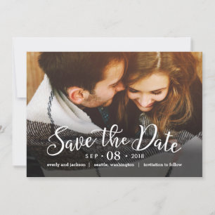 Carte de mise en vente de date modifiable COULEUR