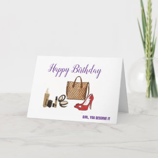 Carte de mode Joyeux anniversaire