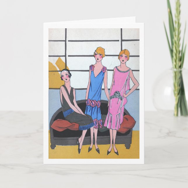 Carte de mode vintage (Devant)