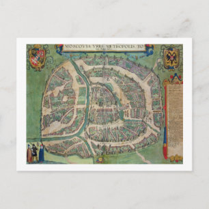 Carte de Moscou, de 'Civitates Orbis Terrarum' par