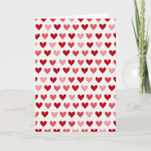 Carte de motif Cœurs d'amour