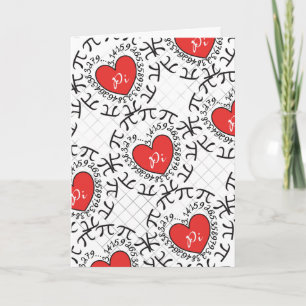 Carte de motif Pi 3.14 amour