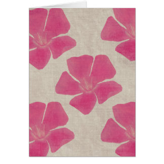 Carte de motif rose de fleur