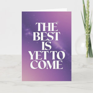 Carte de motivation "Le meilleur est à venir" sur