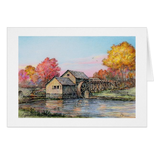 Carte de moulin de Paul McGehee "Mabry" (Devant Horizontal)