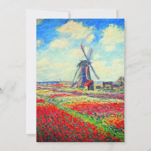 Carte de moulin Monet Tulips