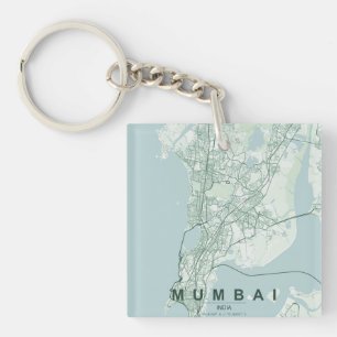 Carte de Mumbai Inde & Texte personnalisé