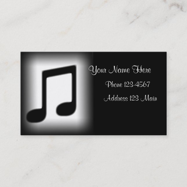 Carte de musique (Devant)