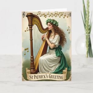 Carte de musique de la harpe Erin Go Bragh