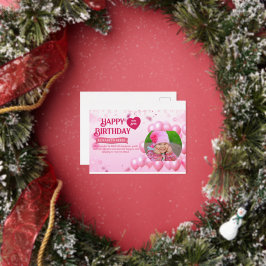 Carte de naissance avec invitation à sauter et jou