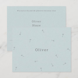 Carte de naissance Baby Neutral Ligne Signature Bl