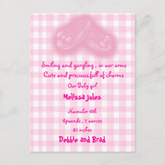 carte de naissance bébé