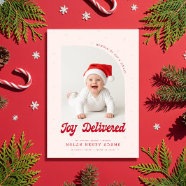 Carte de naissance moderne pour bébé avec arche po