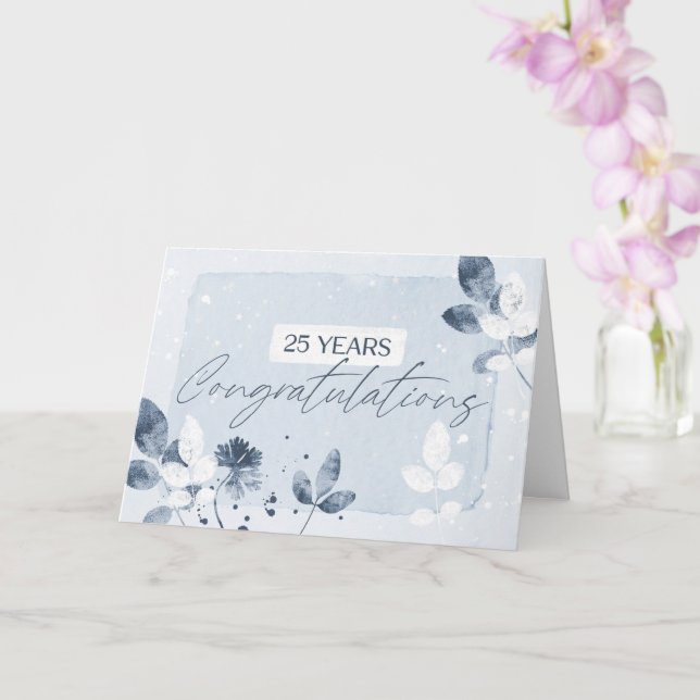 Carte de nature artistique du 25e anniversaire de  (Orchidée)