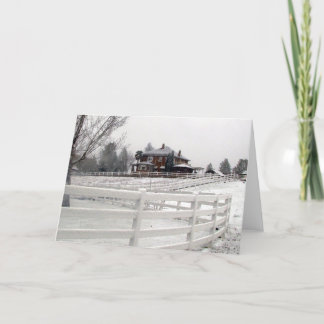 Carte de neige de Noël