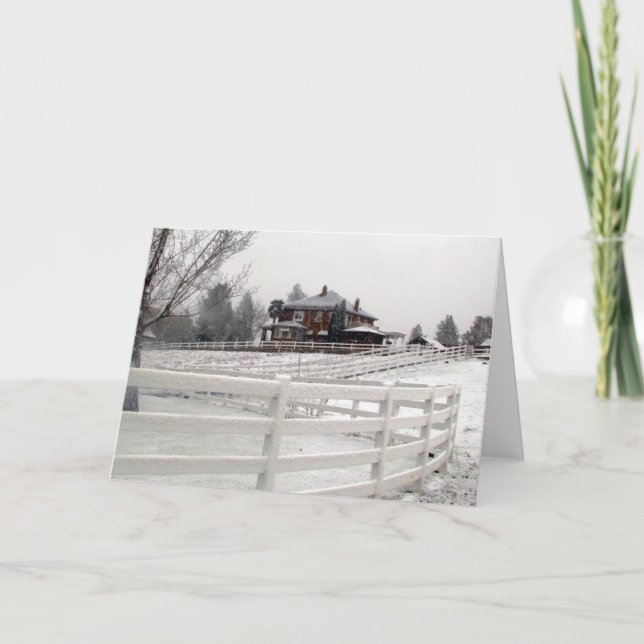 Carte de neige de Noël (Devant)