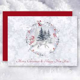 Carte de neige traditionnelle de Noël et de Nouvel