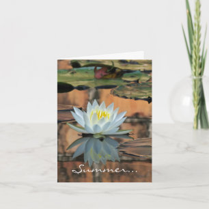 Carte de nénuphar de solstice d'été
