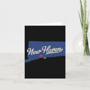 Carte de New Haven Connecticut Ct