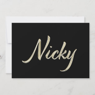 Carte de Nicky white gold