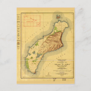 Carte de Niihau, Hawaiian Island (1929)