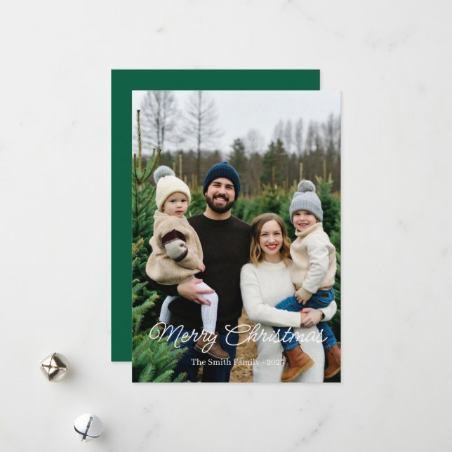 Carte de Noël (Devant/Arrière en situation)